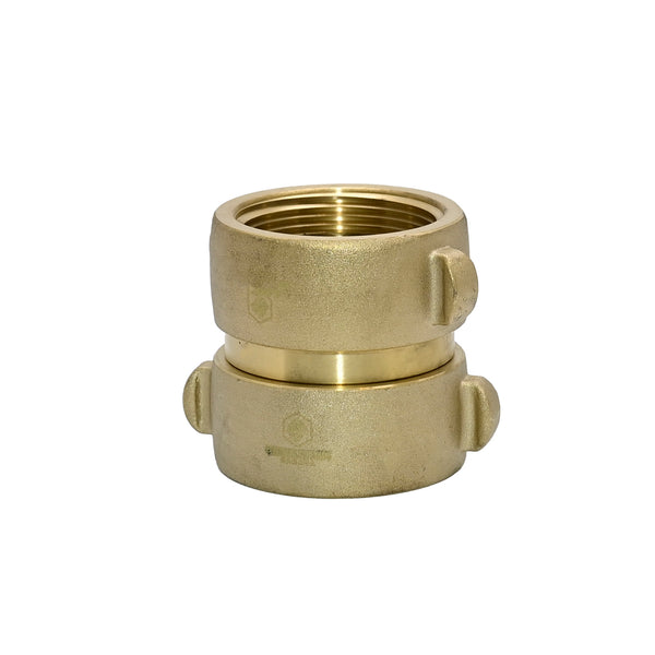 Fire Hydrant Hose Adapter Swivel (Female x Female) Brass Pin Lug