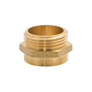 B37H-25T25B - Reducer 2.5" Female NPT x 2.5" Male BAT Brass Hex