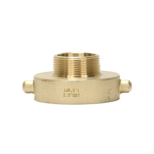 B37-25Q15T - Reducer 2.5" Female QST x 1.5" Male NPT Brass Pin Lug