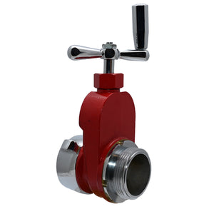 HGV250C-BR - 2.5" Hydrant Gate Valve CSA,  Brass, Chromed Fittings with Speed Handle